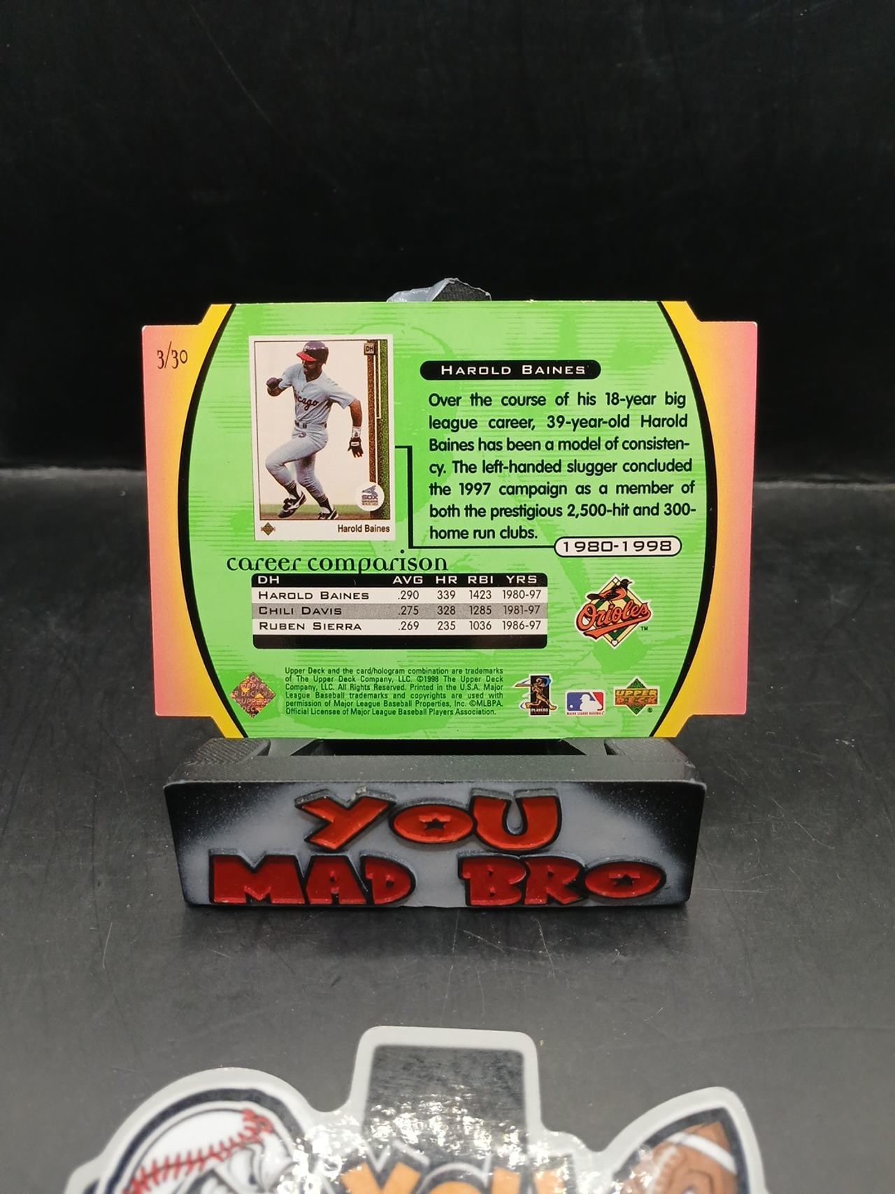 1997 Upper Deck Retrospectives Harold Baines #R11