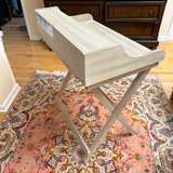 Linon Coy Folding Writing Desk with Drawer Rustic Brown - Image 5