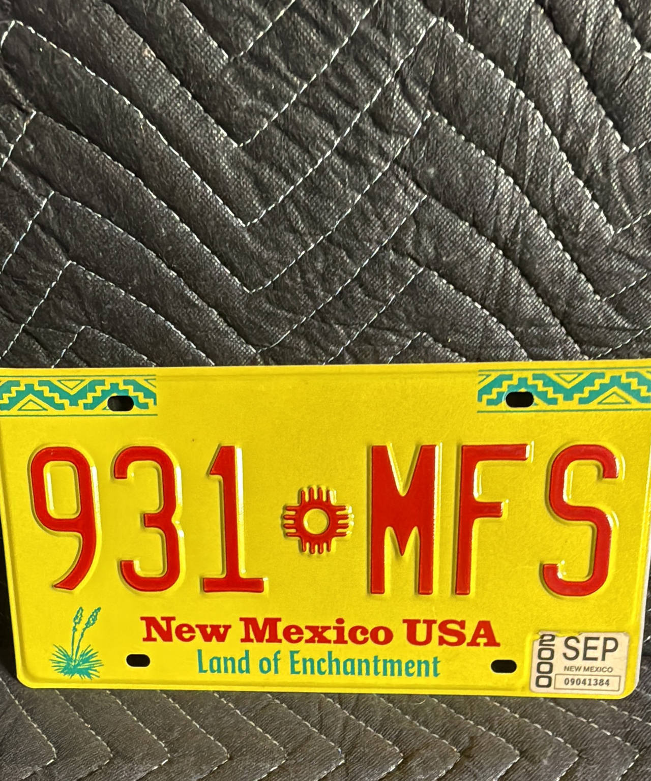 New Mexico License Plate