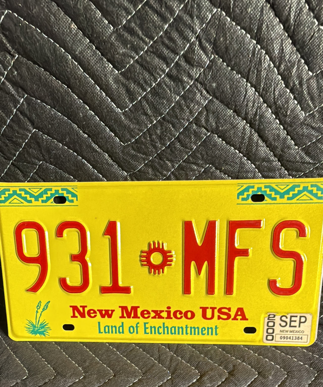 New Mexico License Plate