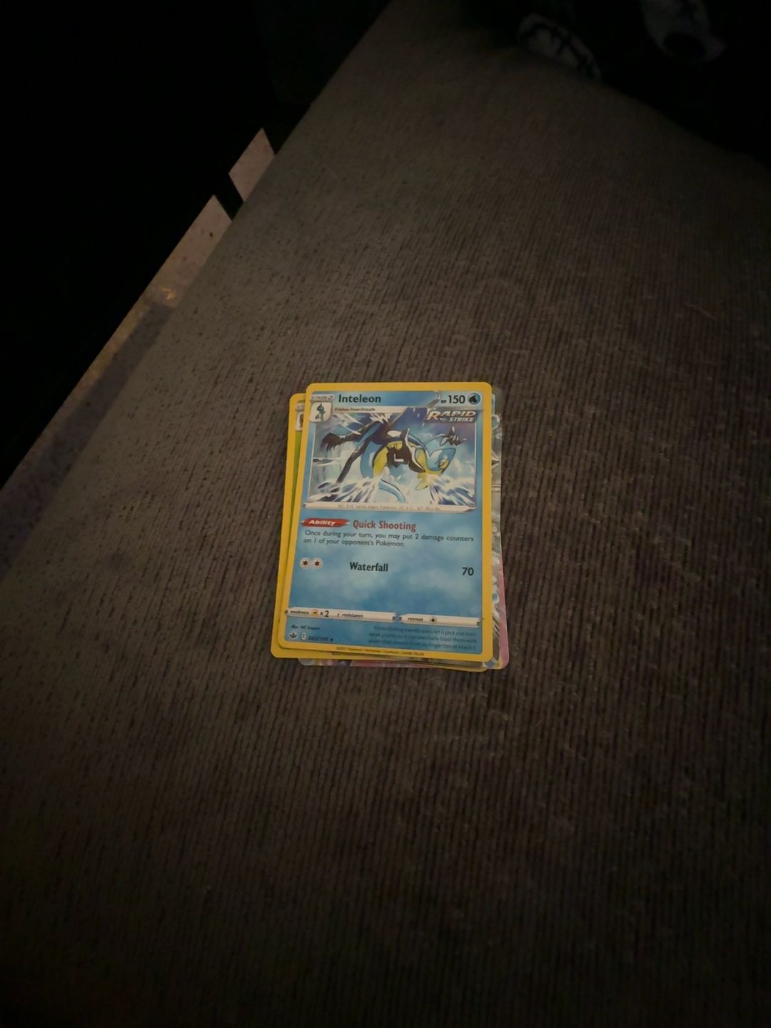 Pokemon Inteleon Platinum Lightning Holo #AR6