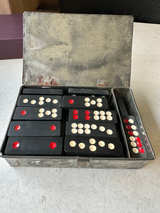 Antique Chinese Pai Gow Set in a  Metal Tin - Image 1