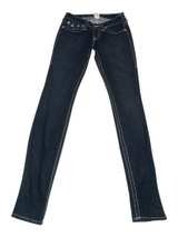 True Religion Skinny Silver Embellished Jeans Women’s Size 27 - Image 5