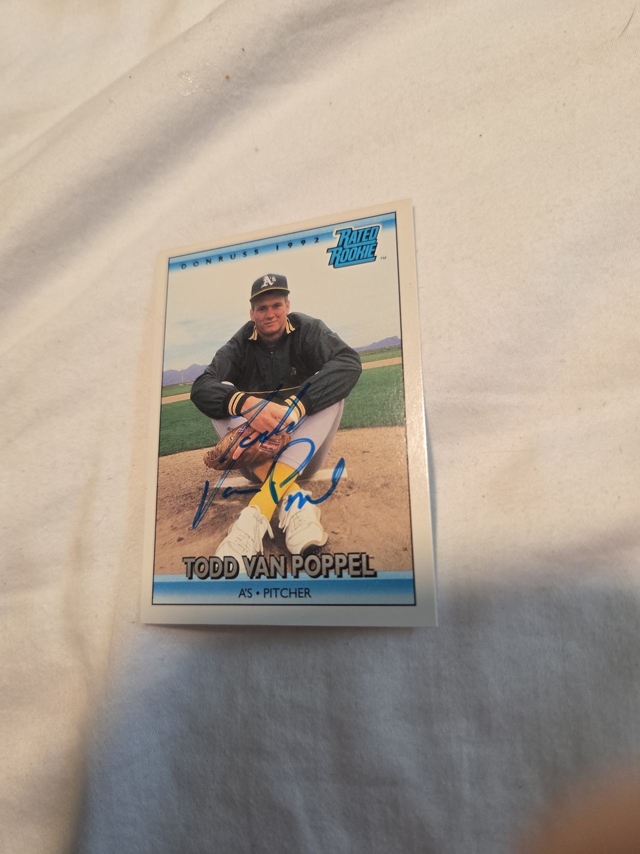 1992 Donruss Todd Van Poppel Rated Rookie #487