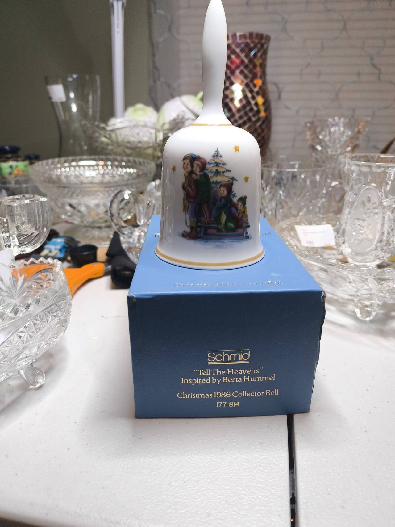 Schmid Tell The Heavens Christmas 1986 Collector Bell