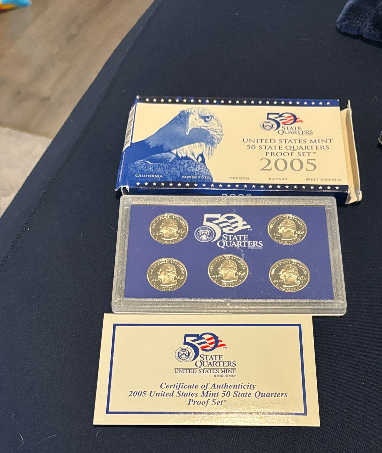 2005 United States Mint 50 State Quarters Proof Set