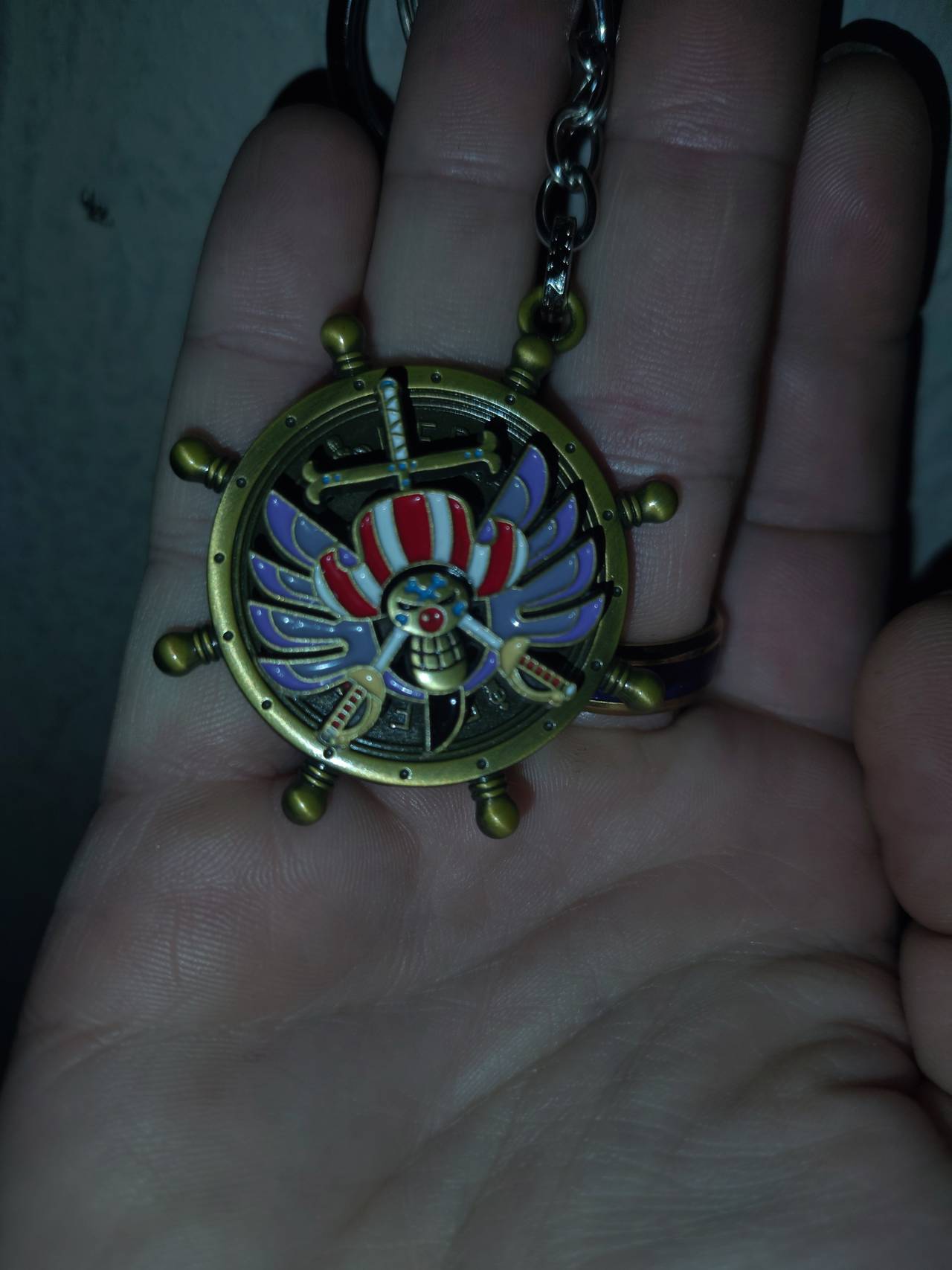 One Piece Buggy the Clown Jolly Roger Keychain