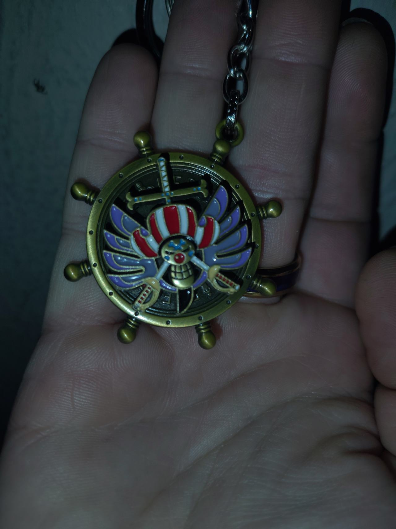 One Piece Buggy the Clown Jolly Roger Keychain