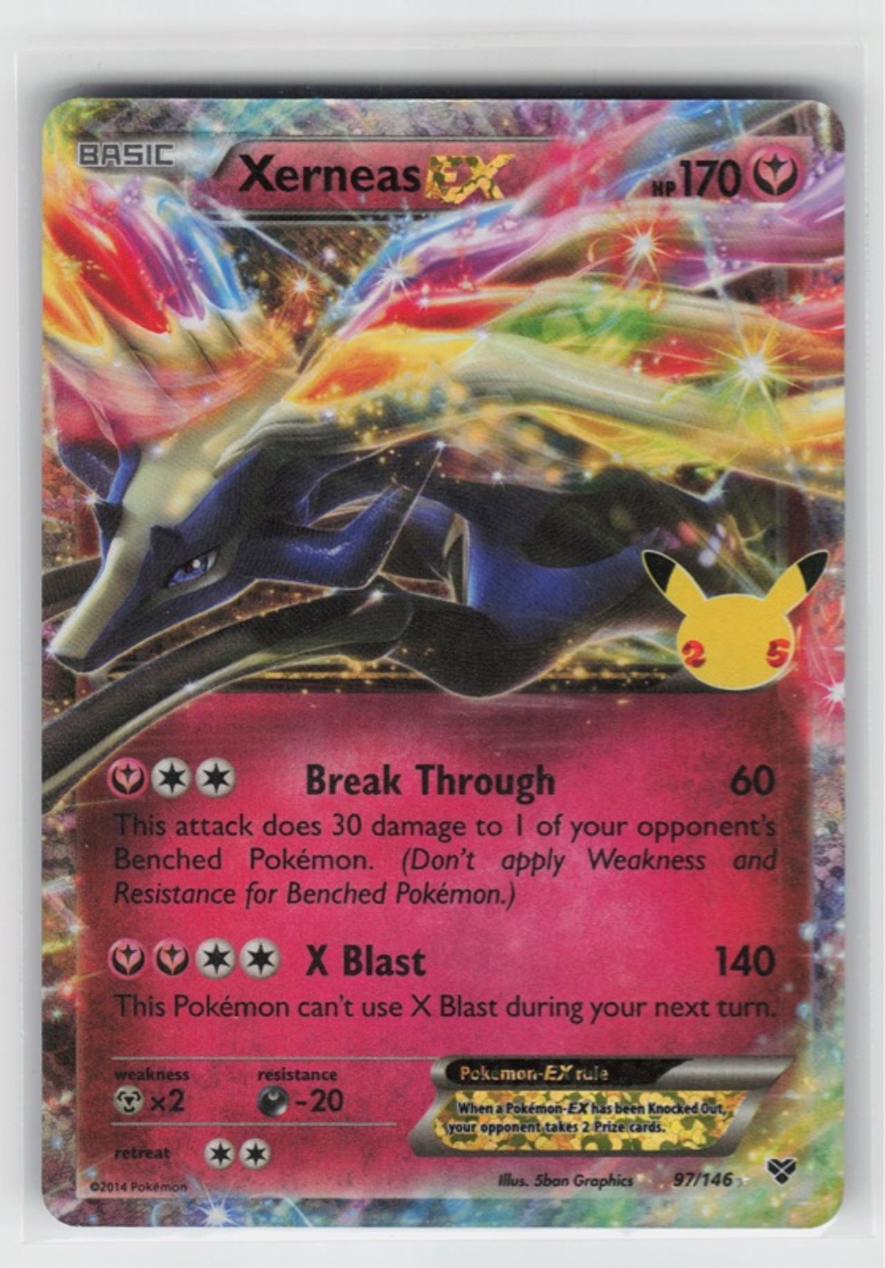 Pokemon Xerneas EX 97/146 Holo Celebrations