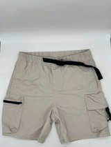 Cotton On Body Activewear Range Cargo Utility Shorts Men’s M Beige Belted - Image 1