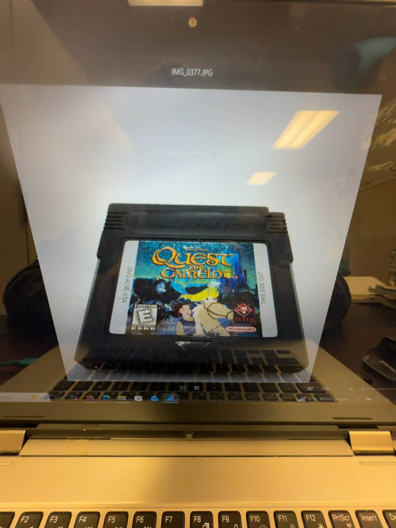 Nintendo Quest for Camelot Game Boy Color Cartridge
