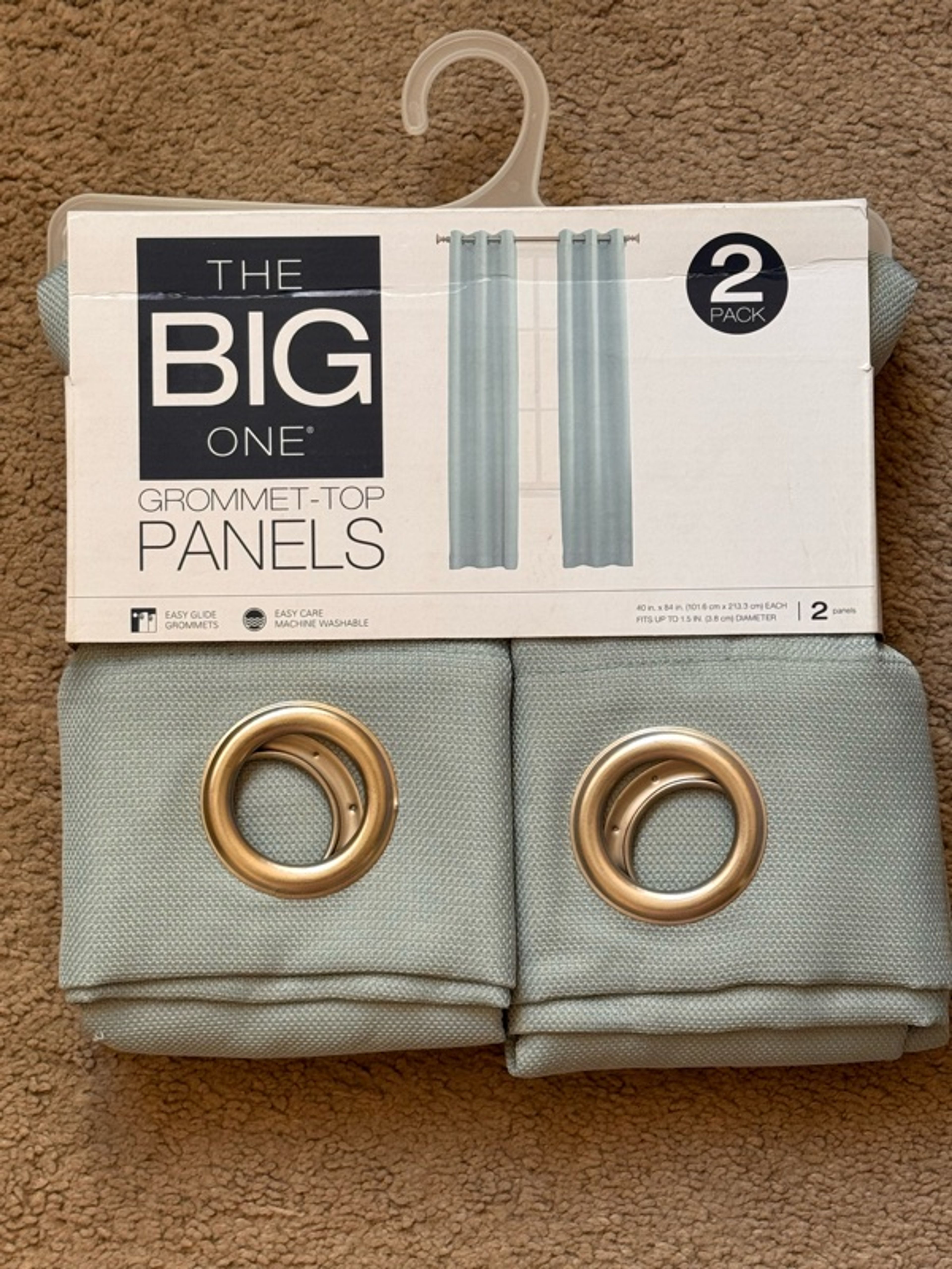 Better Homes & Gardens Semi Sheer Aqua Curtain Panel 54"x84" BRAND NEW