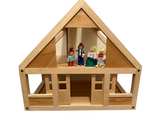 PlanToys Wooden Dollhouse with Furniture - Image 3