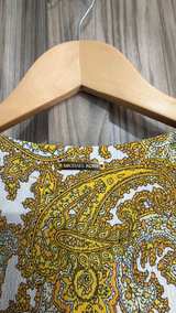 Michael Kors Paisley Print Tie-Sleeve Blouse Size S Small - Image 4
