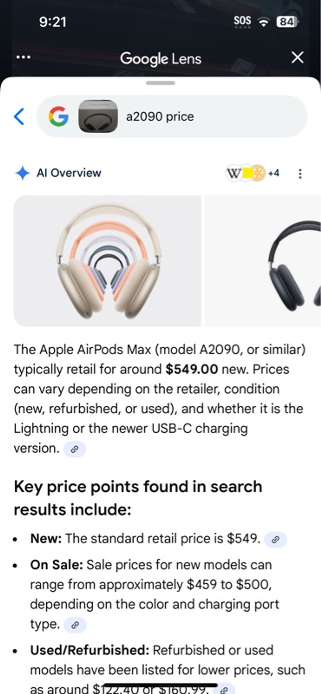 Apple AirPods Max Over-Ear Headphones