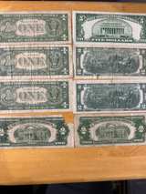 Lot of Vintage $1, $2, and $5 Red and Blue Seal Notes - Image 3