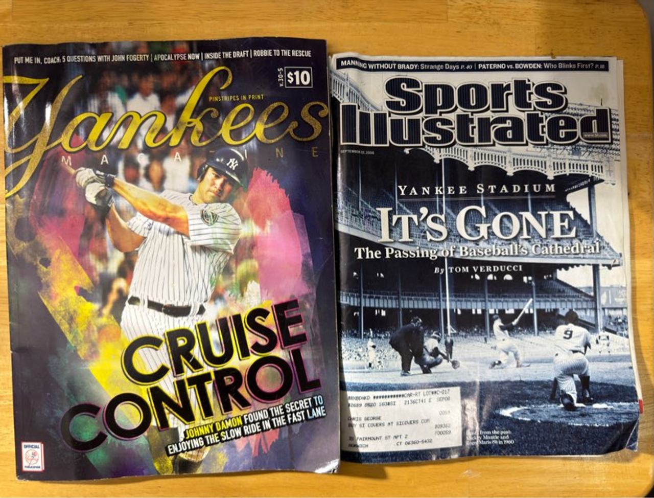 Yankees Fan Bundle ⚾ Sports Illustrated + Yankees Magazine – Vintage Baseball Co