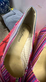 Forever Striped Espadrille Wedge Sandals - Image 3