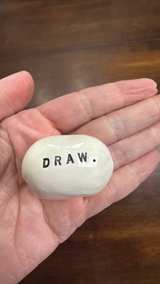 Rae Dunn Studio Berkeley Ceramic Decorative Stones SEE BEAUTY DRAW - Image 3