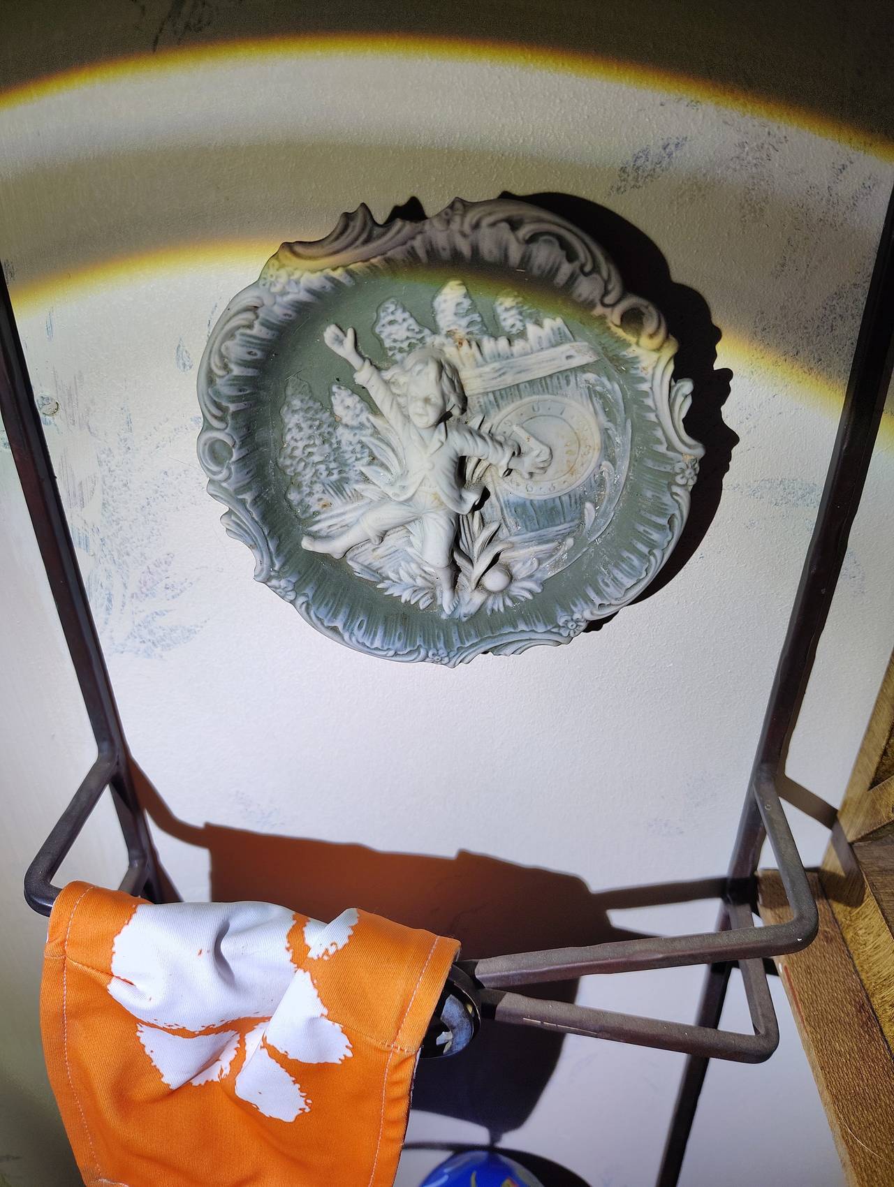 Heubach Bisque Porcelain Relief Wall Plaque