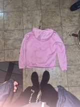 Pink Rose Japanese Text Hoodie - Image 2