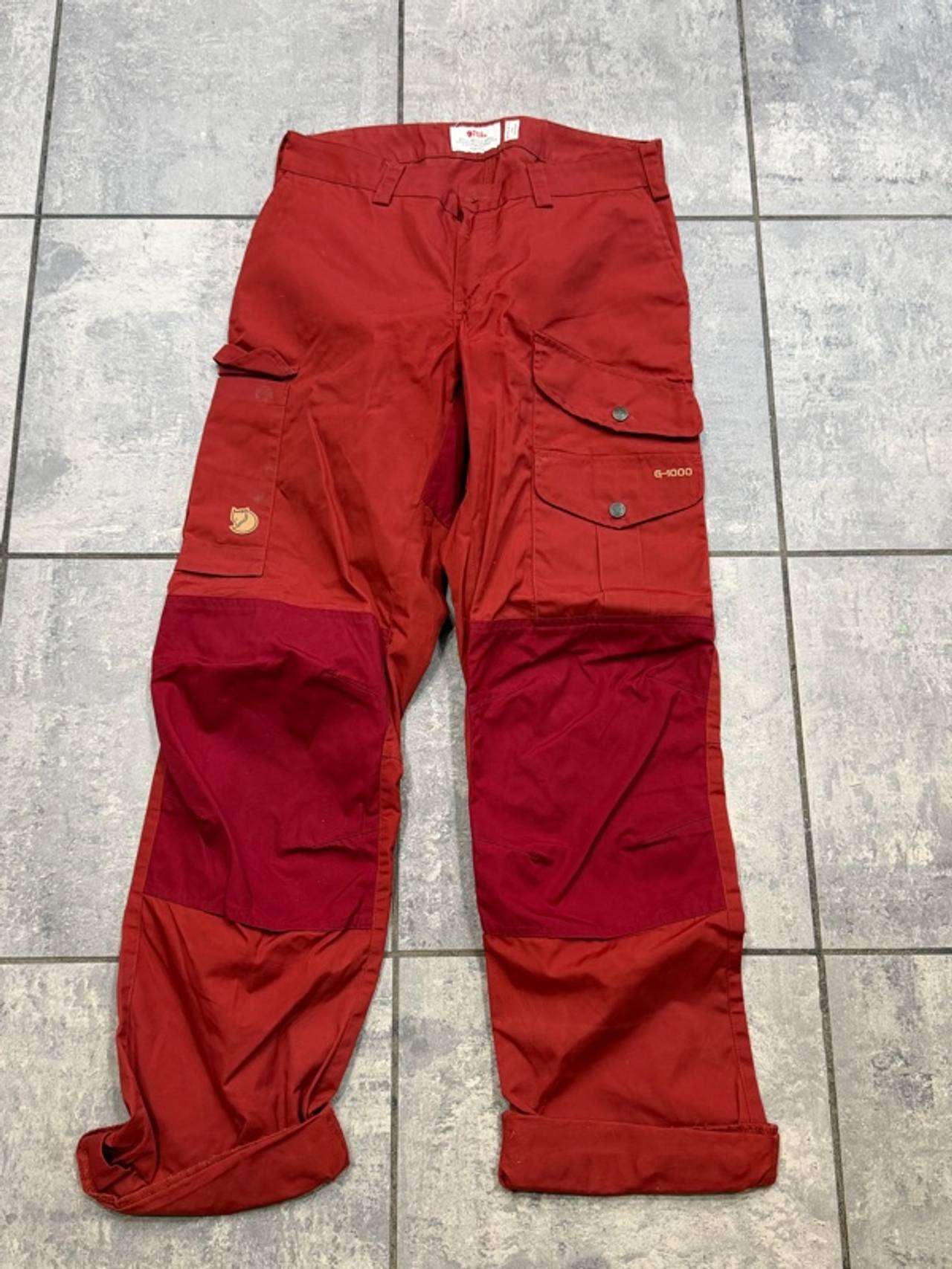 Fjallraven Vidda Trekking Pants Bordeaux Red 30-31 US or EU 40