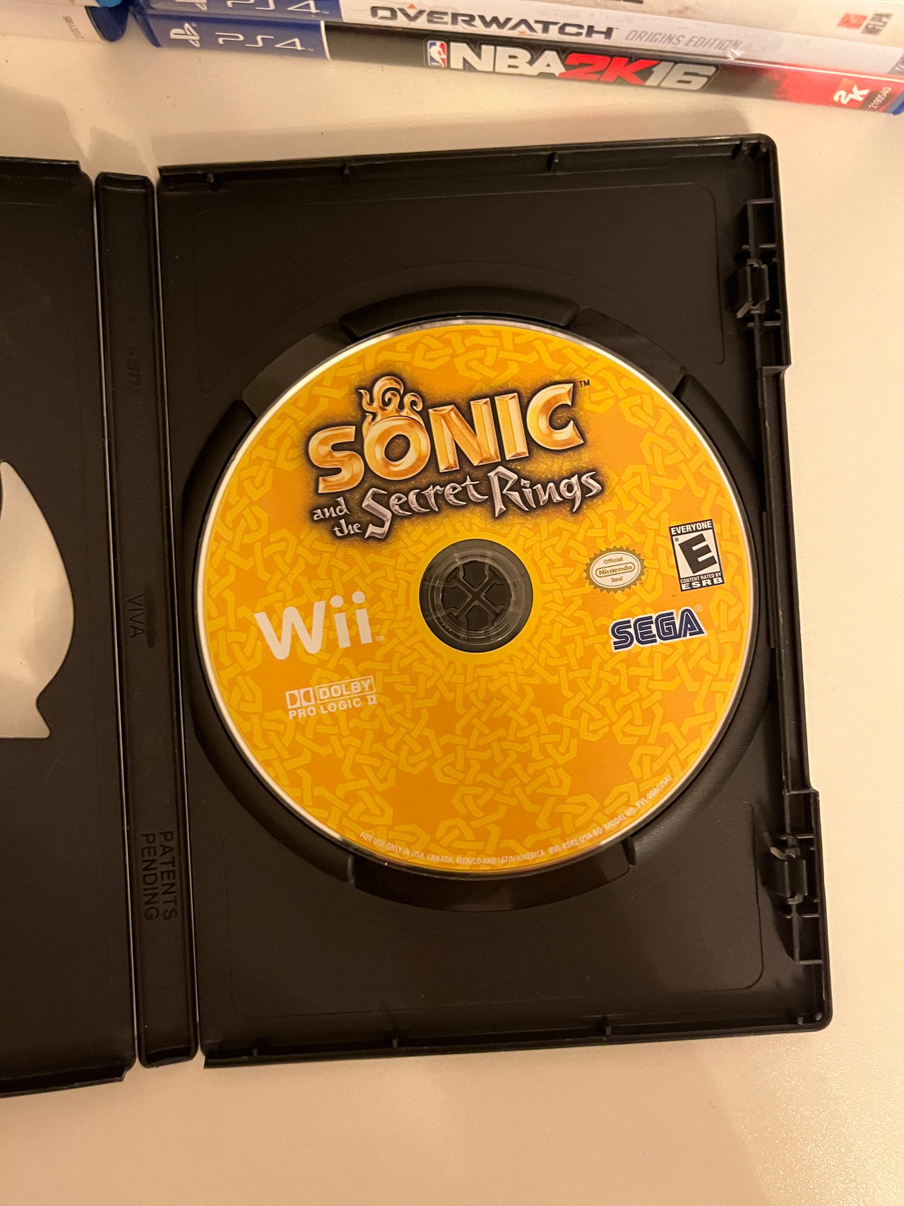 Sonic and the Secret Rings disc only 