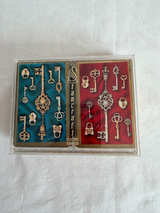 Stancraft Antique Keys Double Deck Playing Cards - Image 1