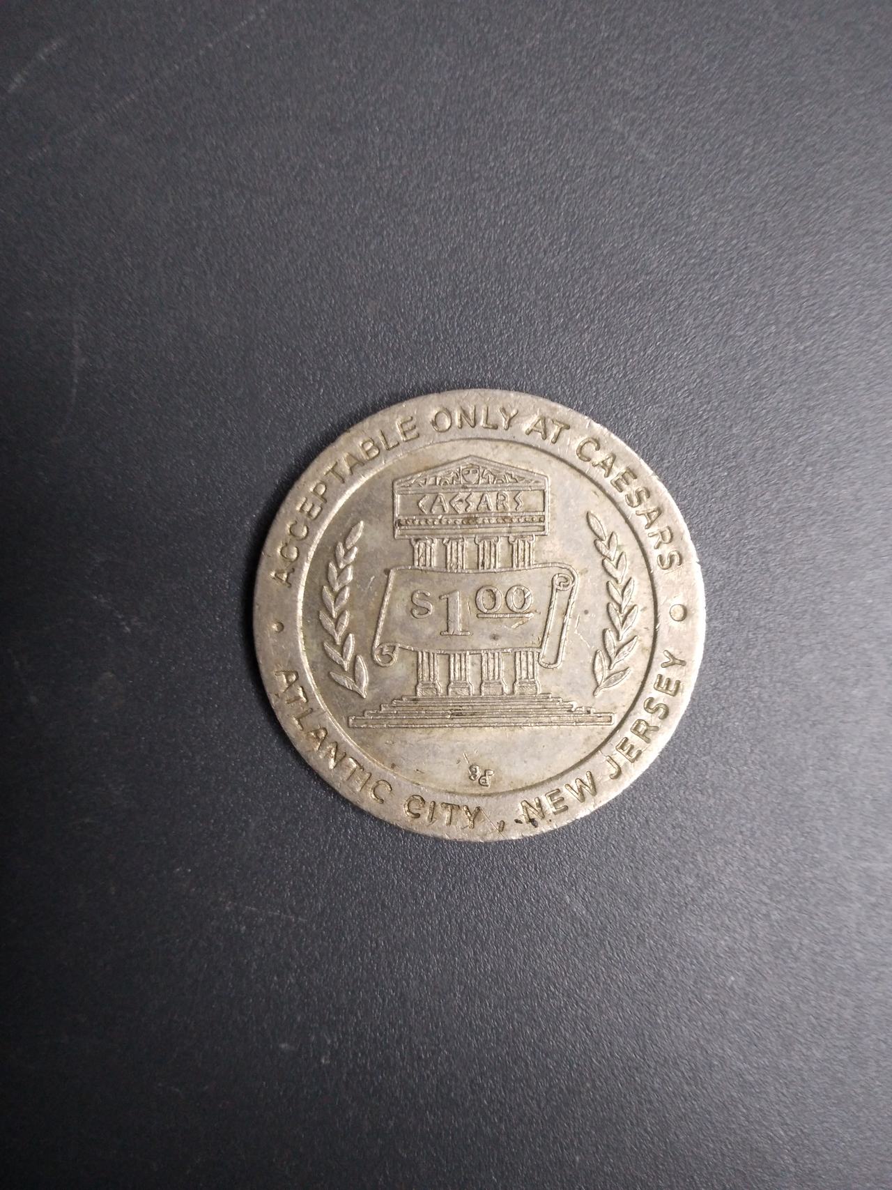 Caesars Palace One Dollar Gaming Token