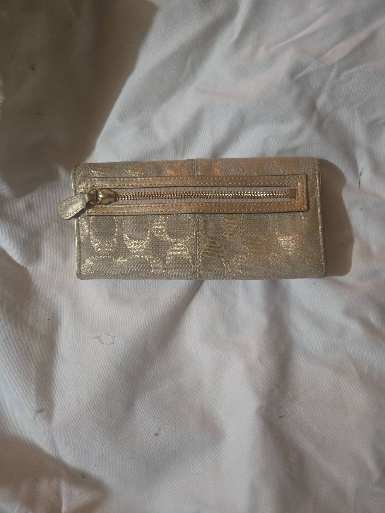 Coach Metallic Signature Slim Envelope Wallet