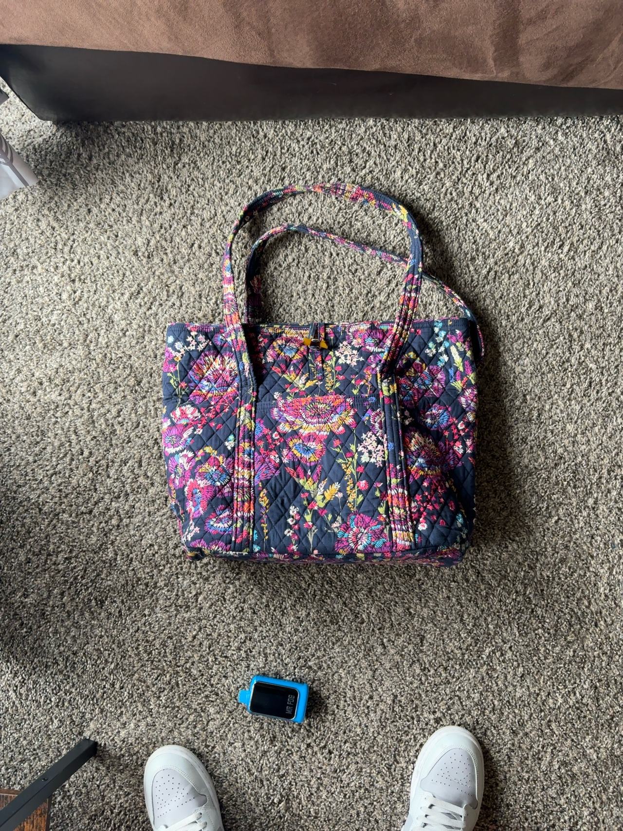 Vera Bradley Midnight Wildflower Large Tote Bag