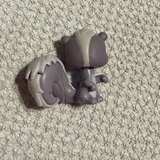 Littlest Pet Shop #484 Gray Squirrel Blue Tear Drop Star Eyes LPS Figure - Image 2