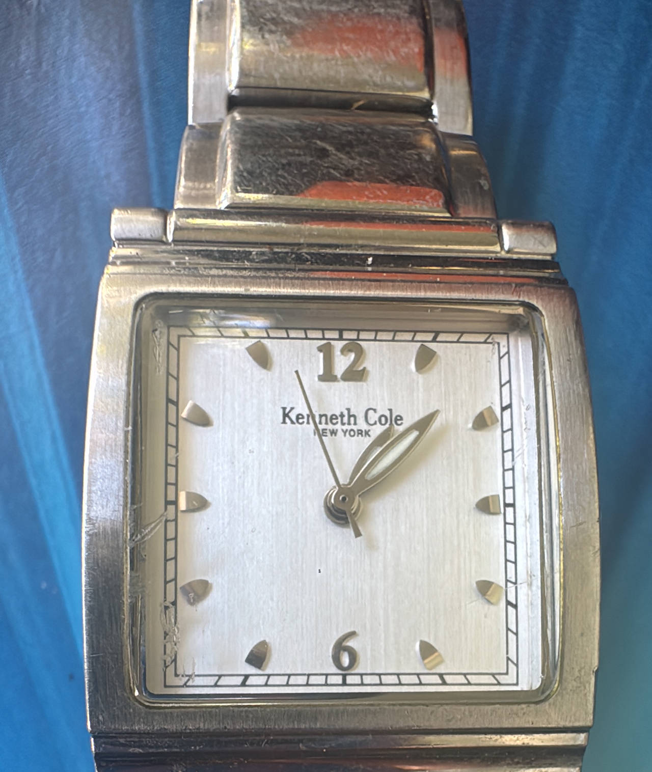 Kenneth Cole New York Square Stainless Steel Watch