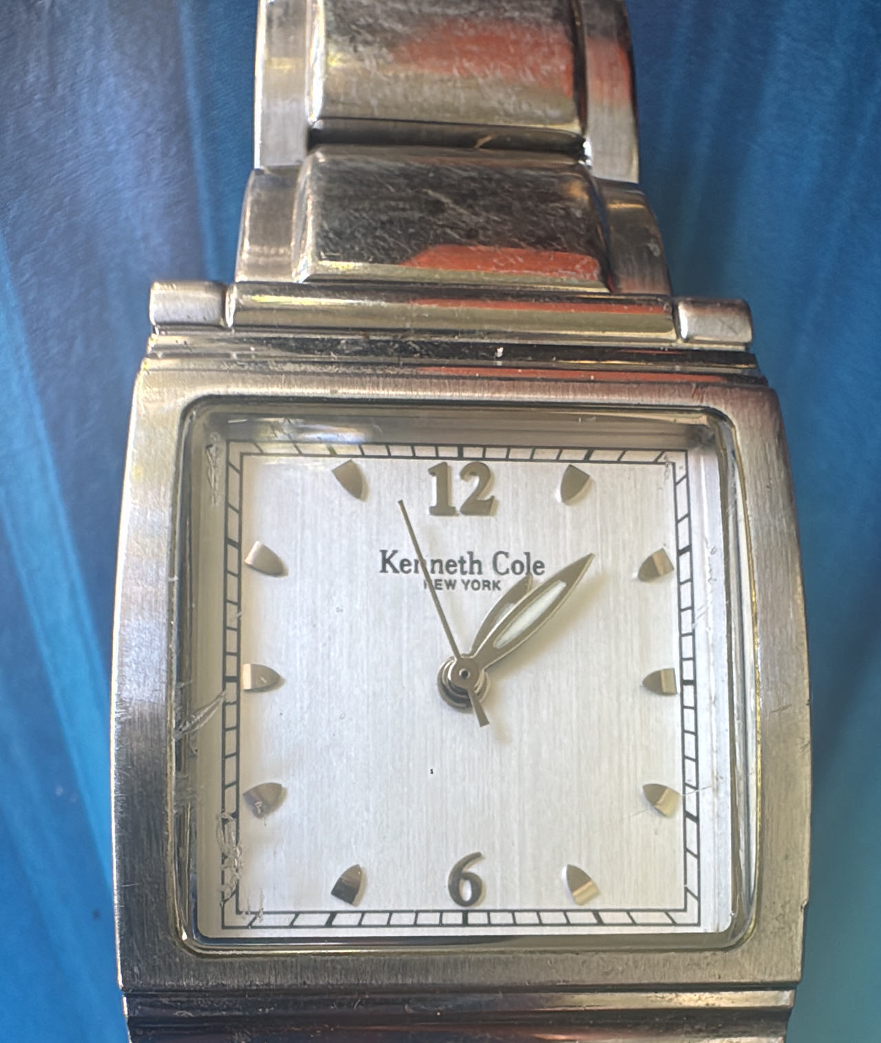 Kenneth Cole New York Square Stainless Steel Watch