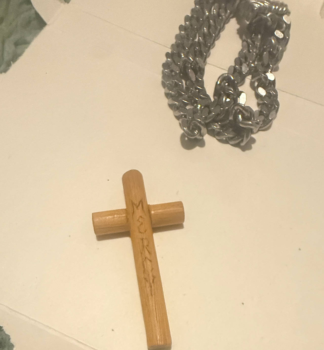 Wooden Mercy Hand Cross