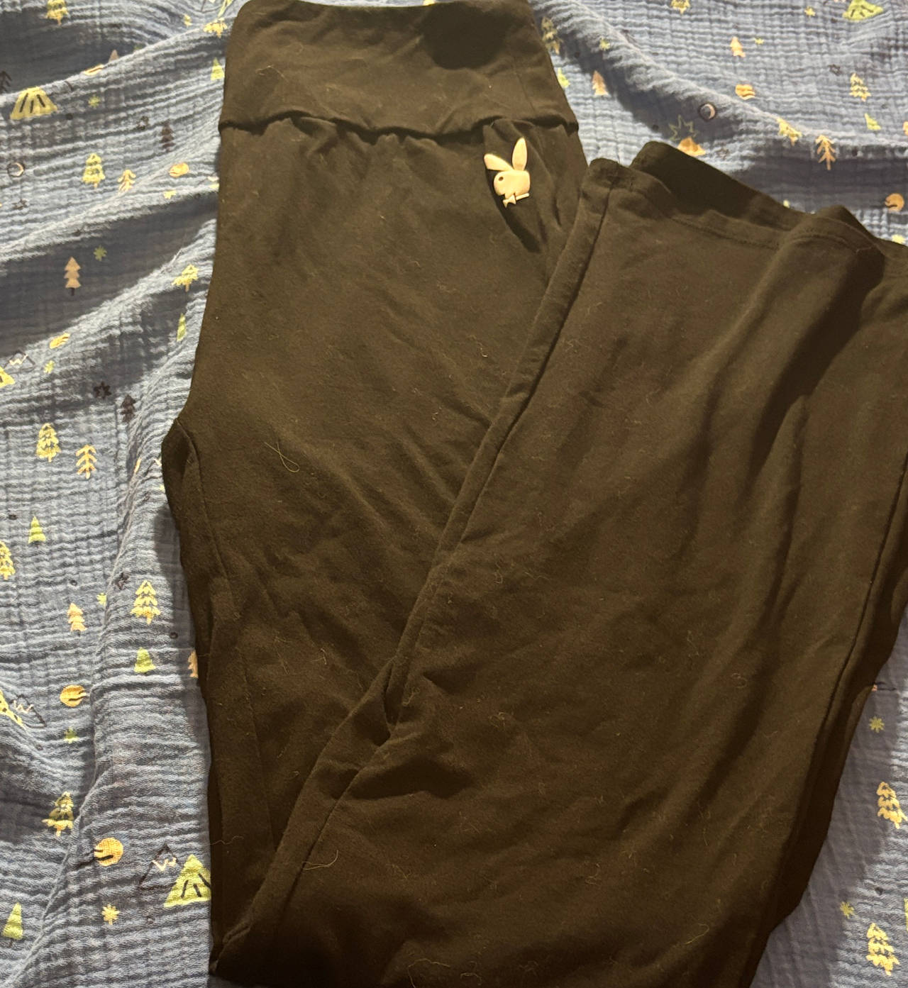 Playboy Black Flare Leggings