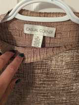 Casual Corner Textured Crinkle Top - Image 2