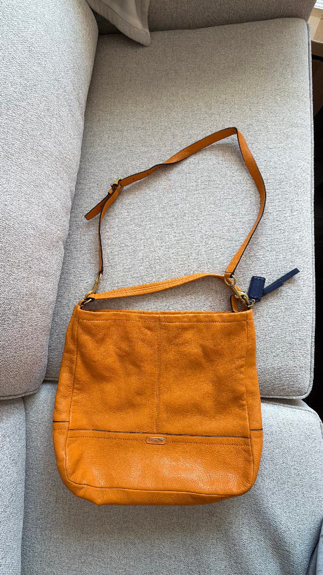 Coach Park Hobo Bag Orange Handbag 