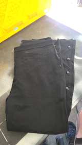 Women's Black Side Button Dress Pants - Image 2