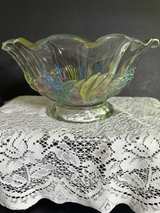 Vintage Mikasa Studio Nova  Crystal Embossed Fruit Bowl - Image 4