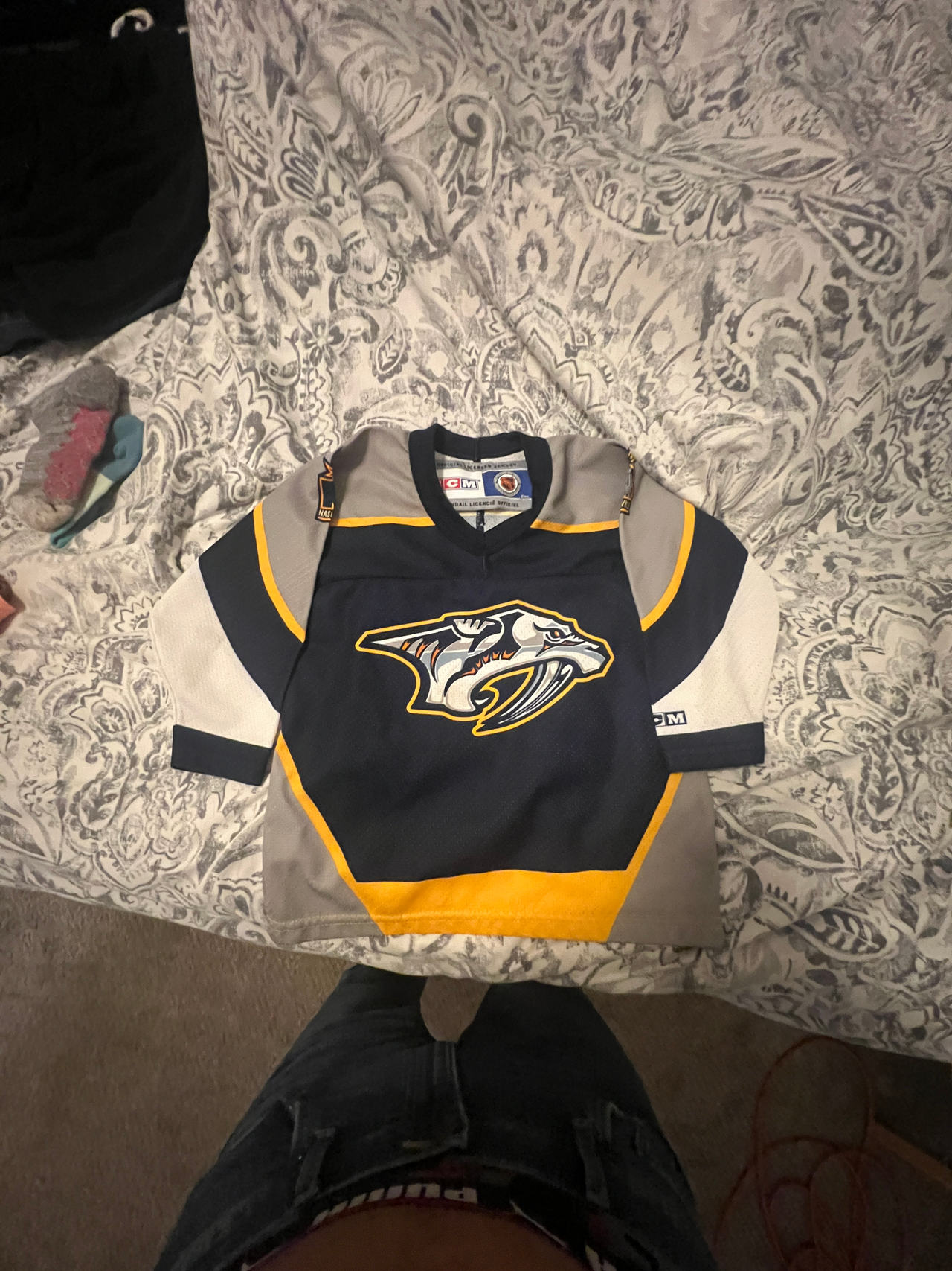 CCM Nashville Predators Youth Hockey Jersey