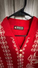 Wintos Red Woolen Kurti Sweater Dress with pocket size M/L - Image 2