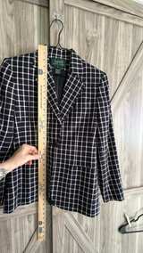 Lauren Ralph Lauren Windowpane Plaid Blazer Jacket Blue Size 4 - Image 6