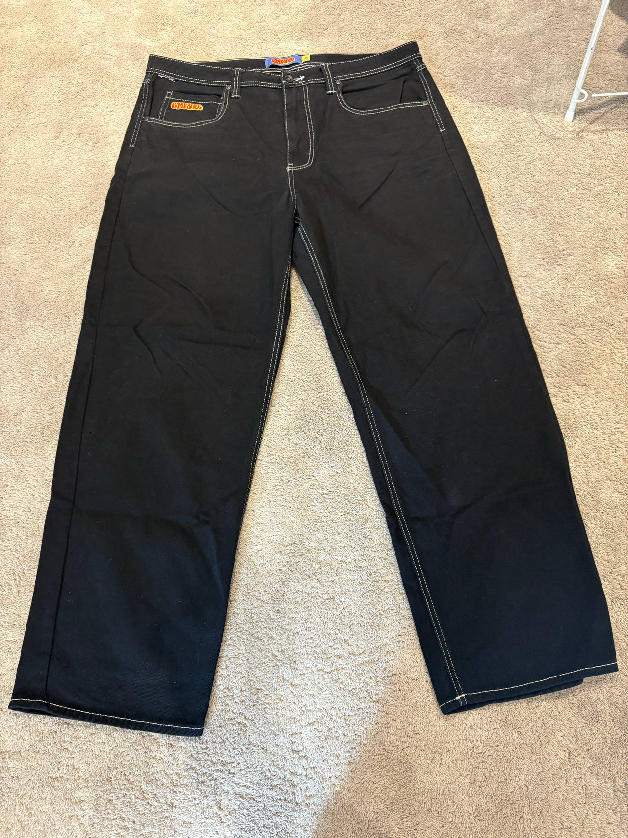 Empire black baggy jeans 