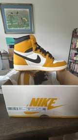 9.5M Air Jordan 1 Retro High OG Yellow Ochre - Image 2