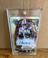 2023 Bowman Chrome University Jalen Buckley Yellow Refractor Autograph /75 - Image 1