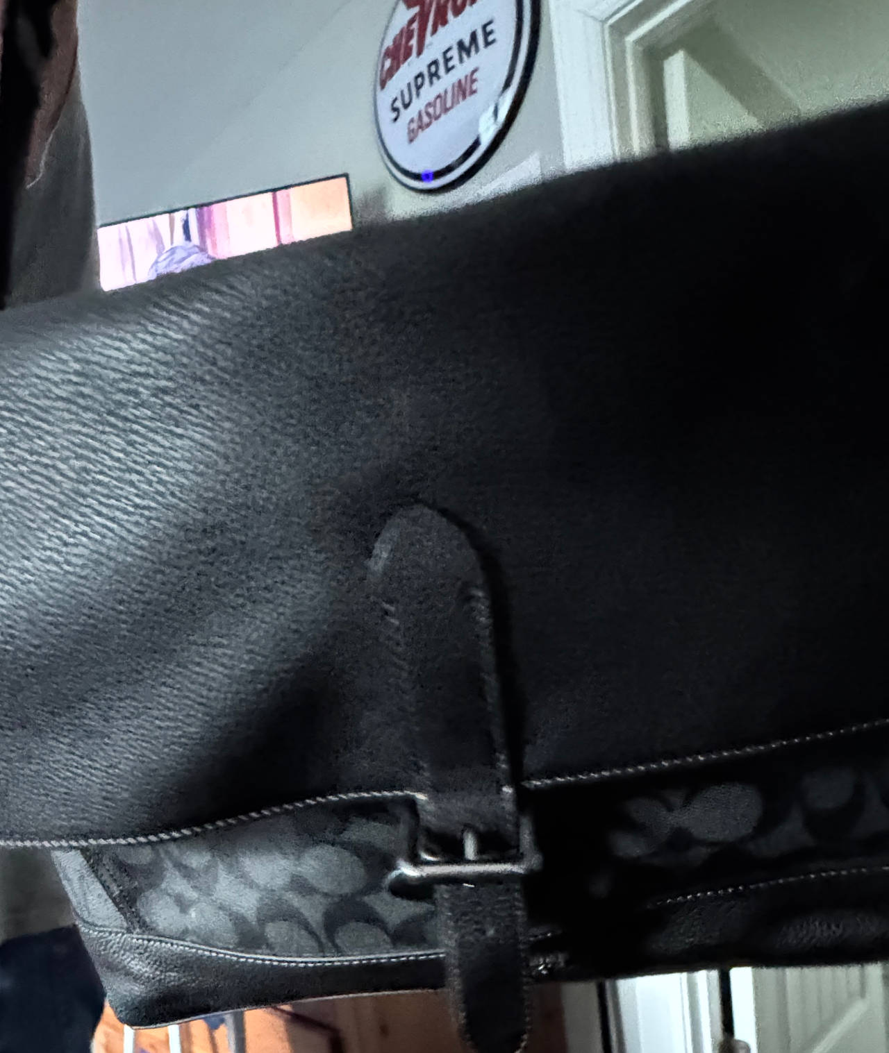 Coach Signature Canvas and Leather Messenger Bag