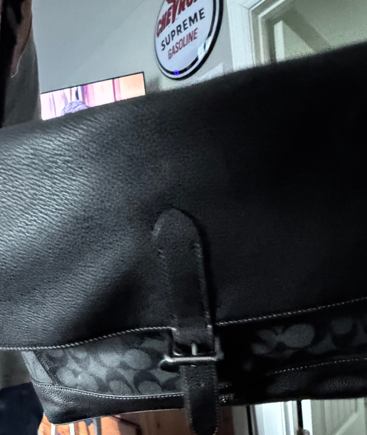 Coach Signature Canvas and Leather Messenger Bag