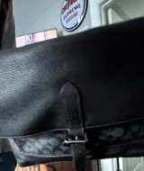 Coach Signature Canvas and Leather Messenger Bag - Image 1