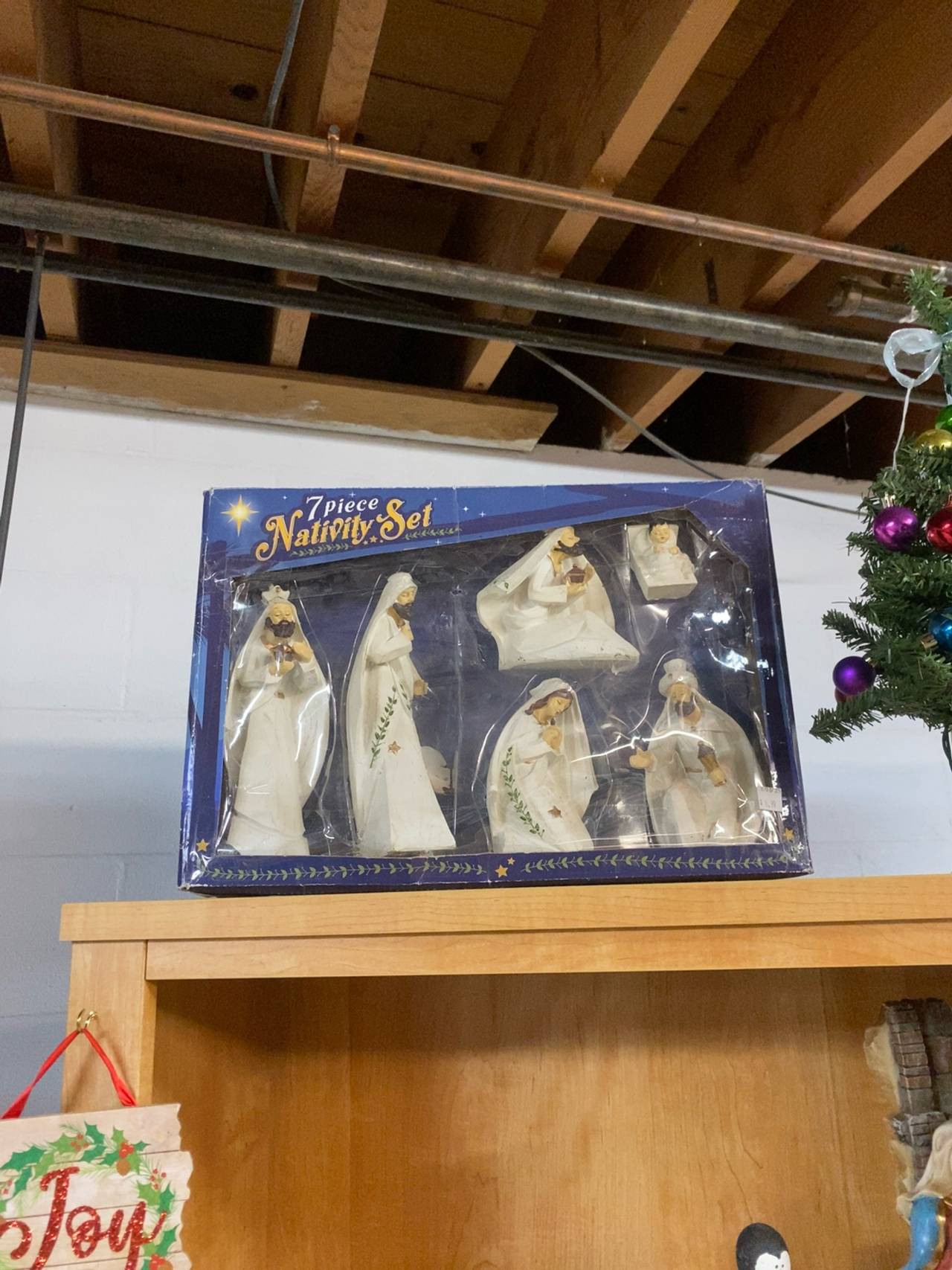Nativity Scene Ornament Resin Jesus Statue